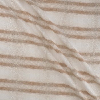 Jacquard rayas blanco beige